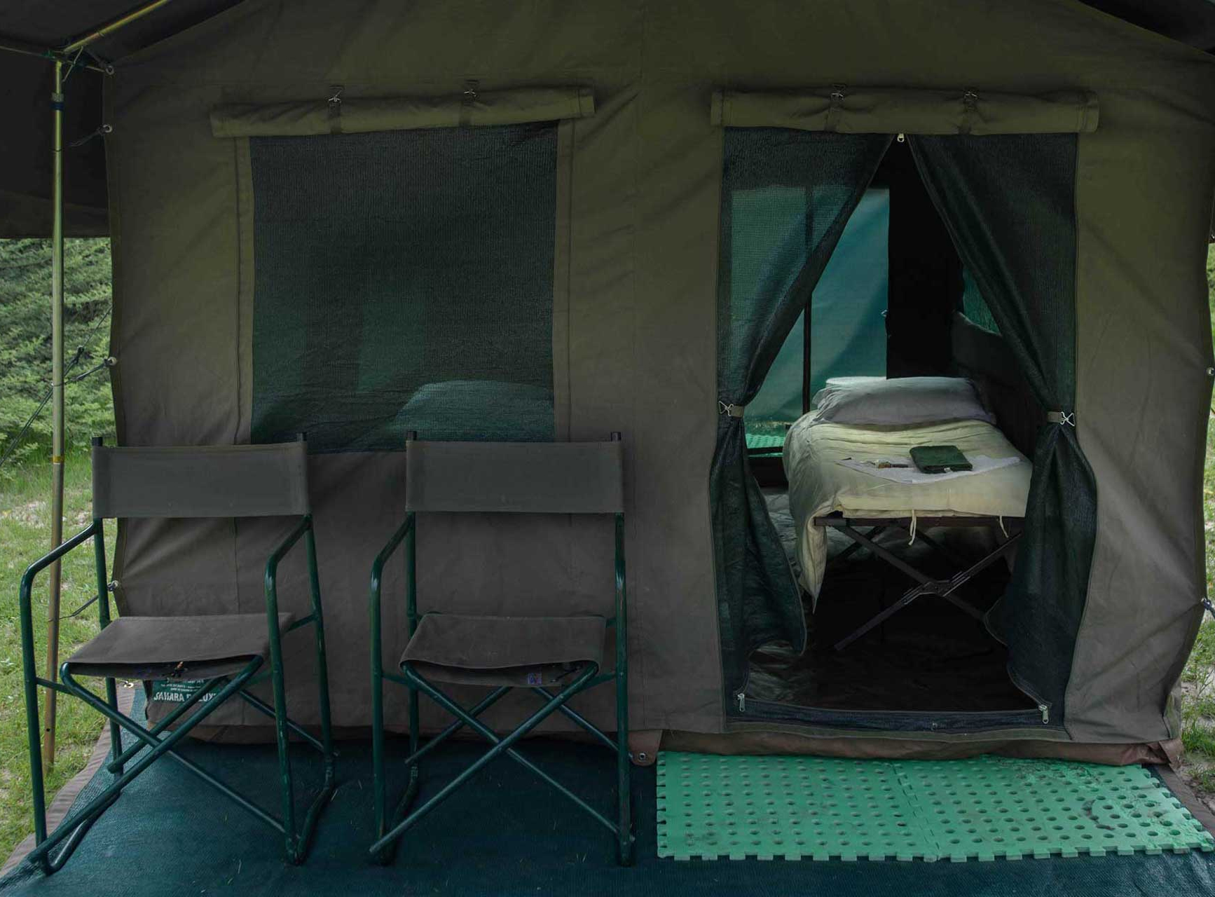 Spacious and comfortable tented accommodation