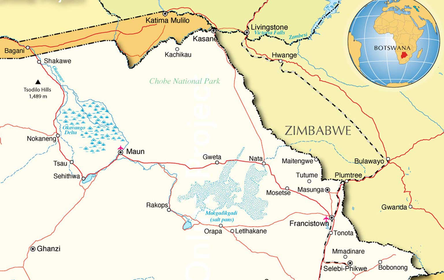Botswana people from the villages of Xai Xai and Nxamasere